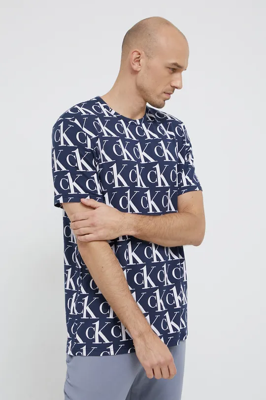 granatowy Calvin Klein Underwear T-shirt piżamowy Męski