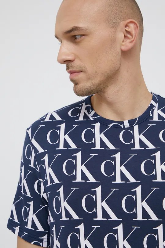námořnická modř Pyžamové tričko Calvin Klein Underwear
