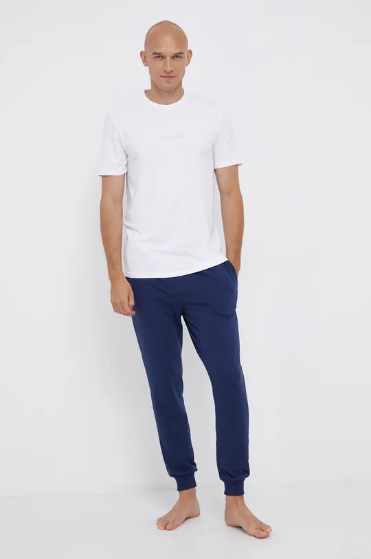 bílá Pyžamové tričko Calvin Klein Underwear Pánský