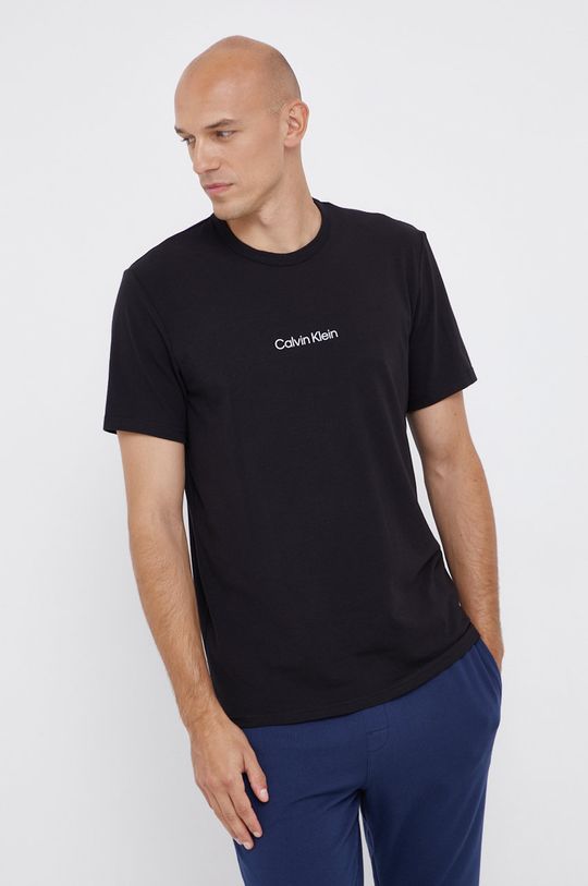 černá Pyžamové tričko Calvin Klein Underwear Pánský