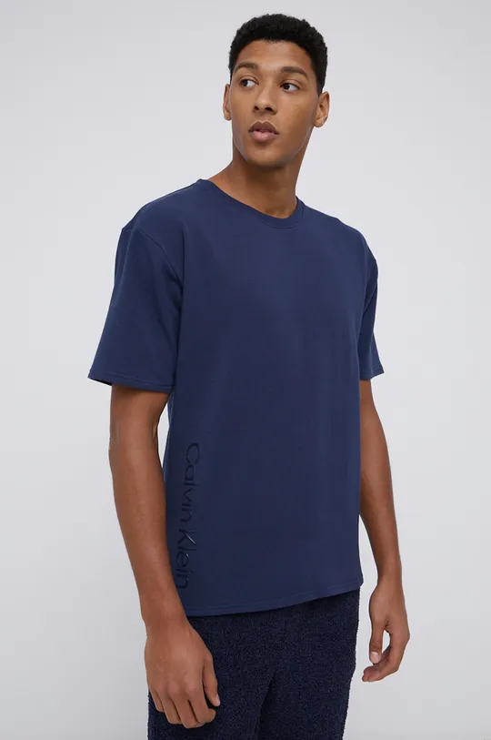 tmavomodrá Pyžamové tričko Calvin Klein Underwear Pánsky