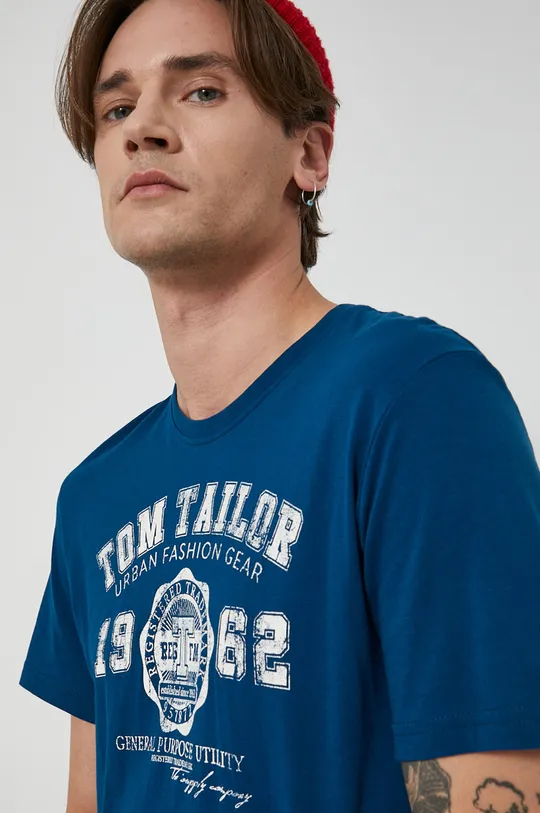 τιρκουάζ Βαμβακερό μπλουζάκι Tom Tailor