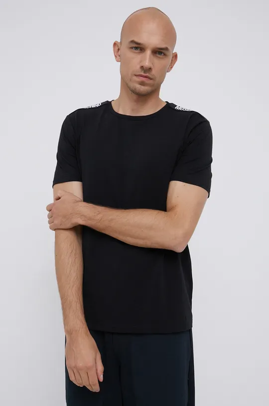 czarny Moschino Underwear T-shirt Męski