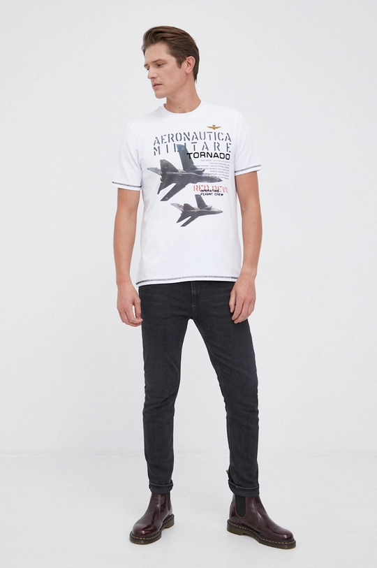 Aeronautica Militare T-shirt biały