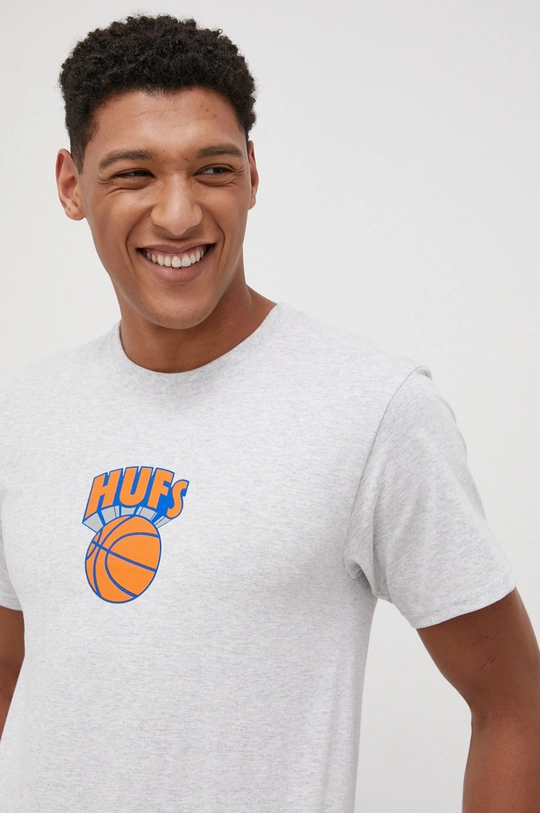 siva Bombažen t-shirt HUF