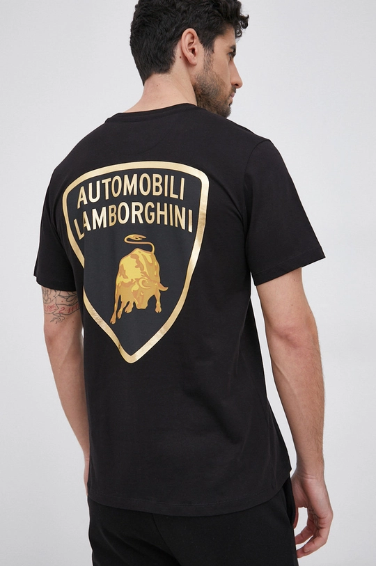 LAMBORGHINI T-shirt bawełniany Materiał 1: 100 % Bawełna, Materiał 2: 95 % Bawełna, 5 % Elastan