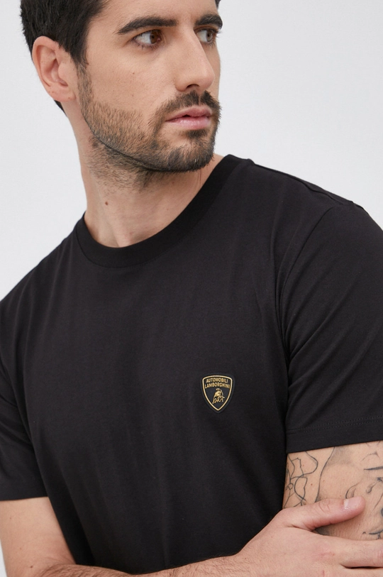 czarny LAMBORGHINI T-shirt