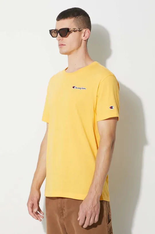 yellow Champion cotton t-shirt