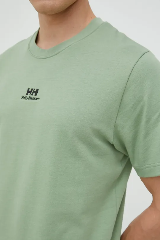 Βαμβακερό μπλουζάκι Helly Hansen YU PATCH T-SHIRT Ανδρικά