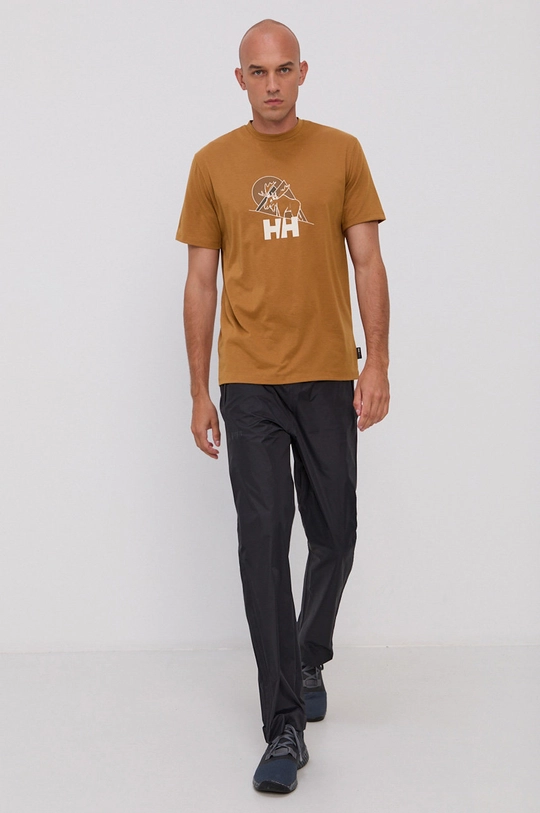 Helly Hansen t-shirt brązowy