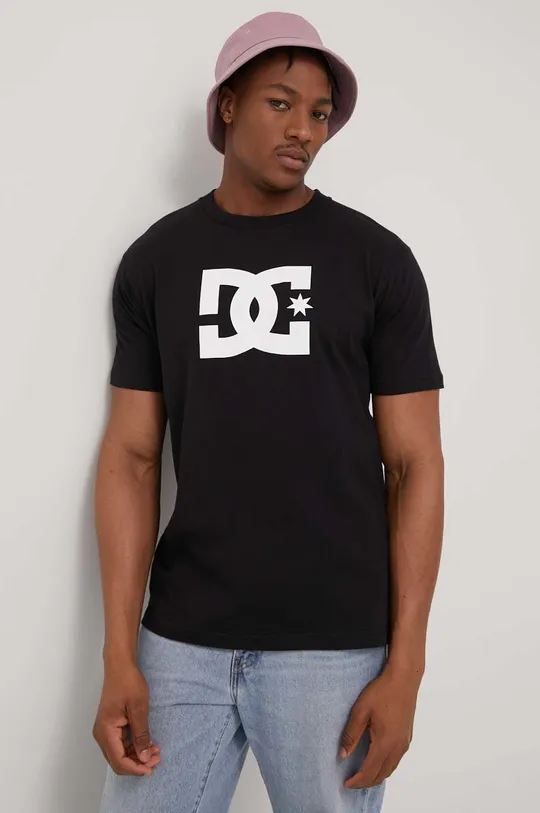 Βαμβακερό μπλουζάκι DC μαύρο
