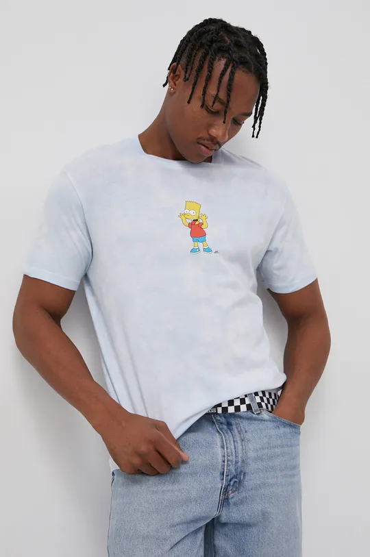 Pamučna majica Billabong x The Simpsons plava