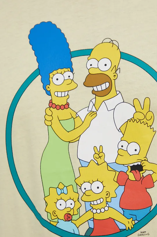 жёлтый Хлопковая футболка Billabong x The Simpsons