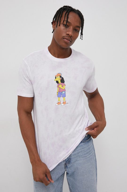 multicolor Billabong T-shirt bawełniany x The Simpsons Męski