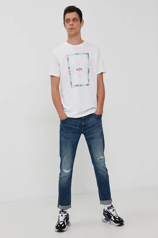 Billabong T-shirt bawełniany biały