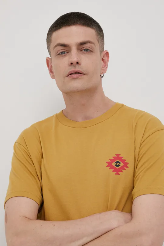 żółty Billabong - T-shirt bawełniany Street WRANGLER