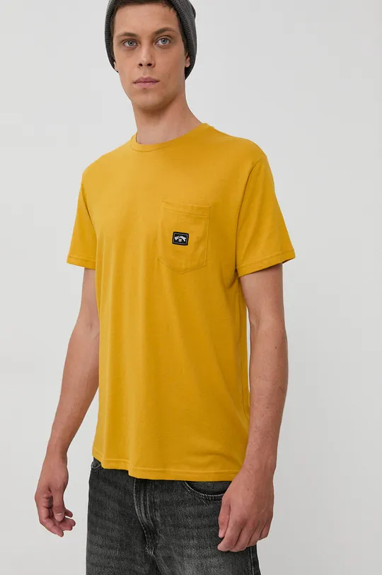 żółty Billabong T-shirt bawełniany
