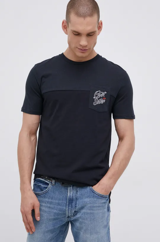 czarny Quiksilver T-shirt Męski