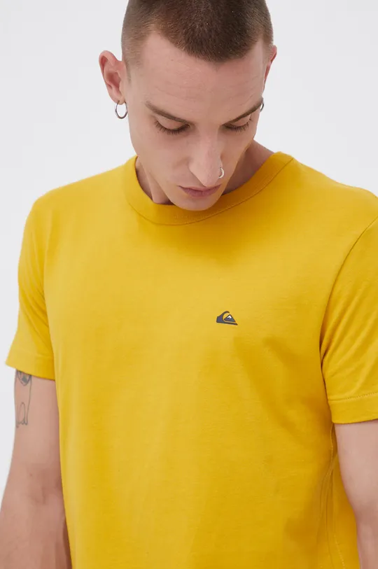 żółty Quiksilver T-shirt bawełniany