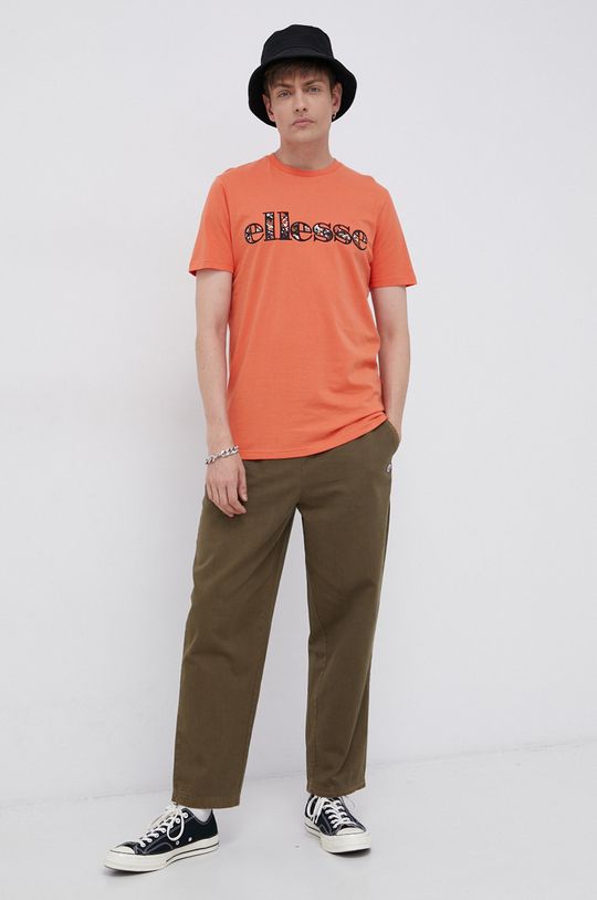 pomarańczowy Ellesse T-shirt bawełniany