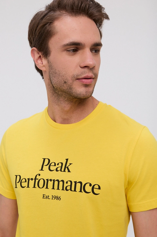 żółty Peak Performance t-shirt Original