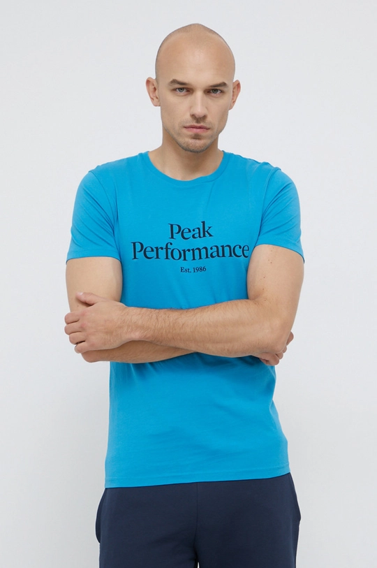 niebieski Peak Performance t-shirt Original Męski