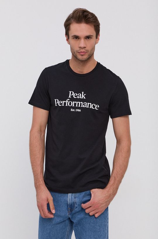 czarny Peak Performance t-shirt Original Męski