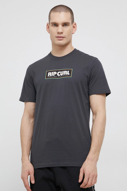 sivá Bavlnené tričko Rip Curl Pánsky