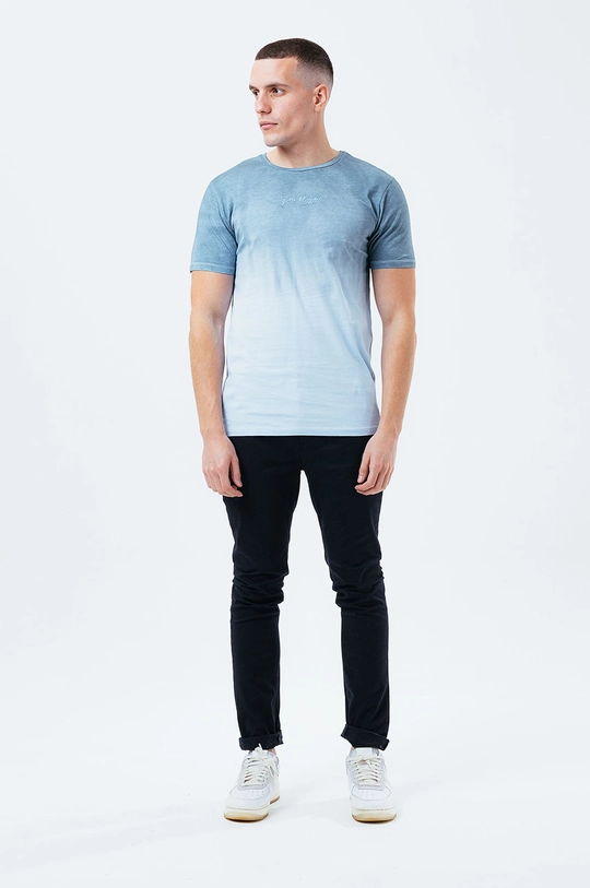 Hype T-shirt bawełniany BLUE DIP DYE niebieski