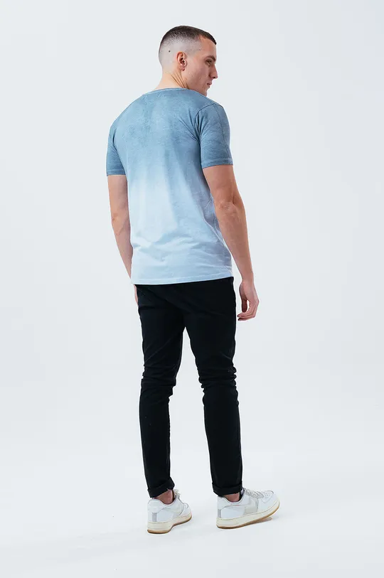 Hype T-shirt bawełniany BLUE DIP DYE 100 % Bawełna