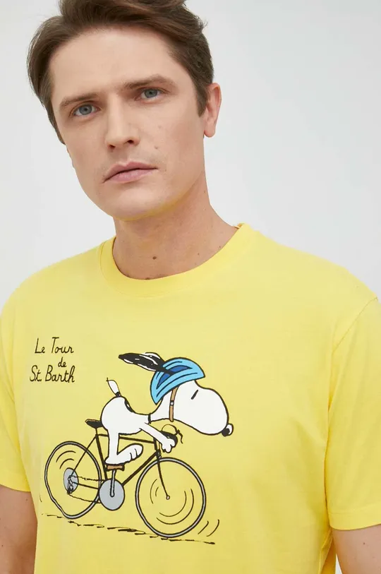 жёлтый Хлопковая футболка MC2 Saint Barth