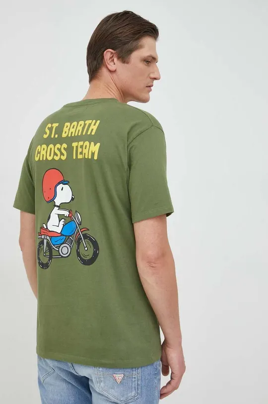 зелёный Хлопковая футболка MC2 Saint Barth Мужской