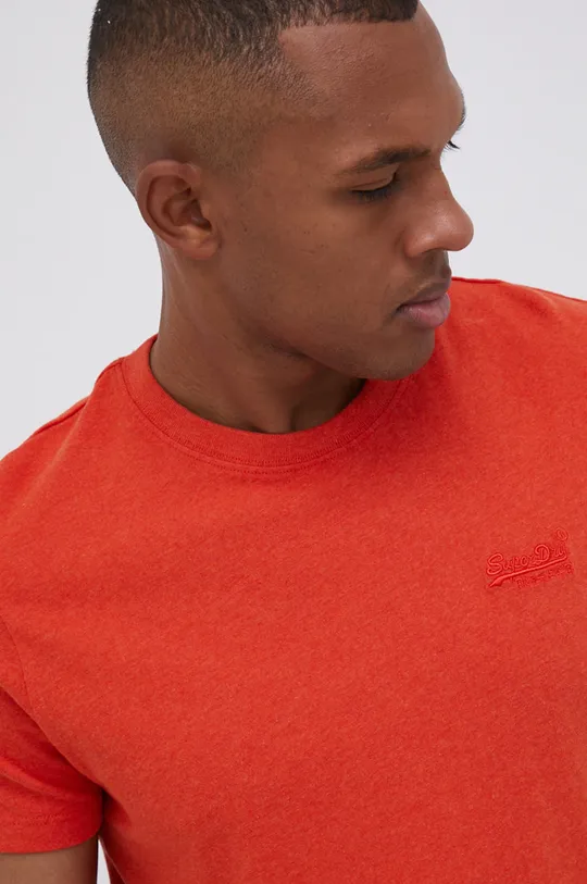 oranžna Bombažen t-shirt Superdry