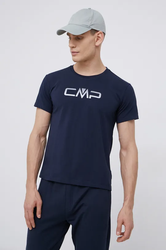 granatowy CMP T-shirt Męski