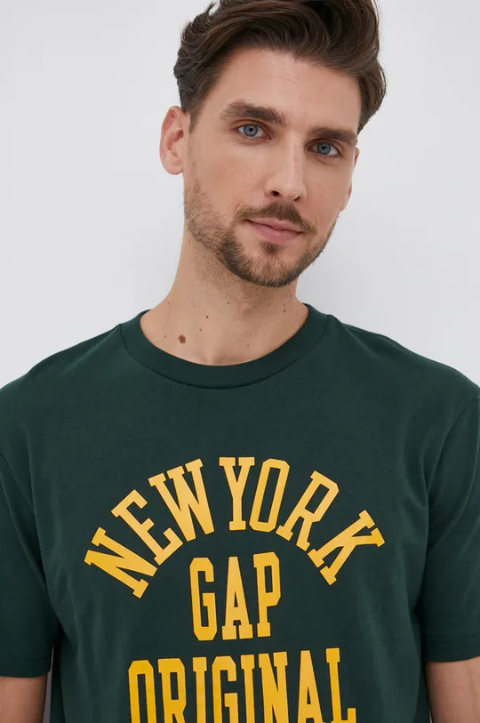 zielony GAP T-shirt bawełniany