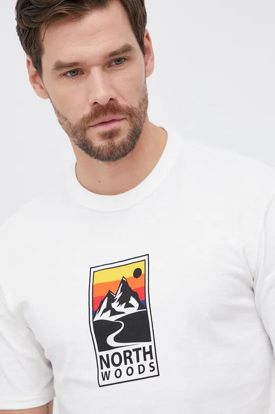 biały United Colors of Benetton - T-shirt bawełniany