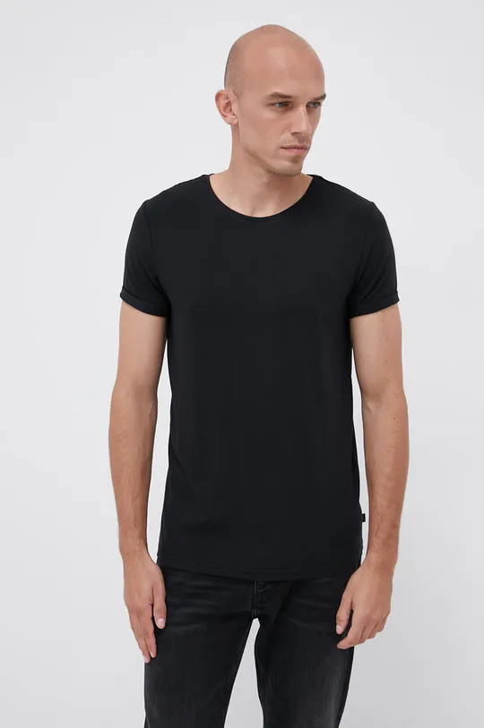 črna T-shirt Resteröds Moški