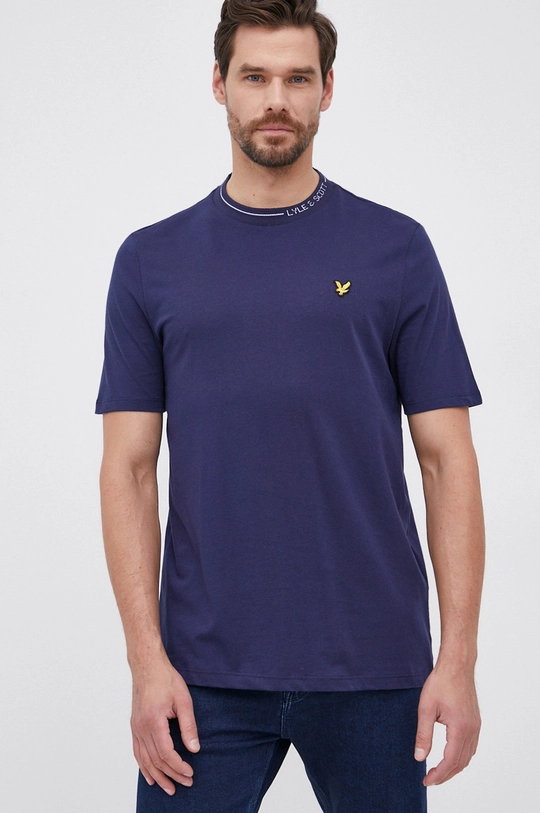 granatowy Lyle & Scott - T-shirt bawełniany