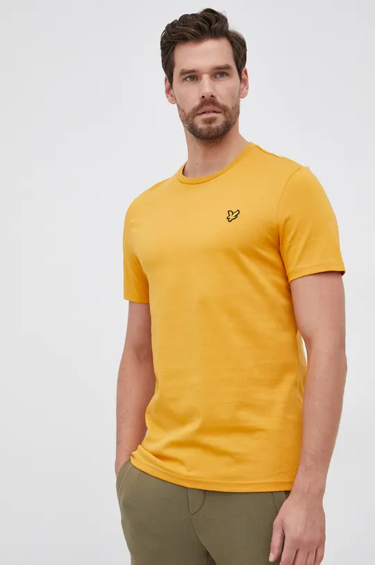 κίτρινο Lyle & Scott - Βαμβακερό μπλουζάκι