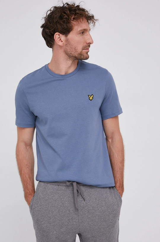 fioletowy Lyle & Scott - T-shirt bawełniany Męski