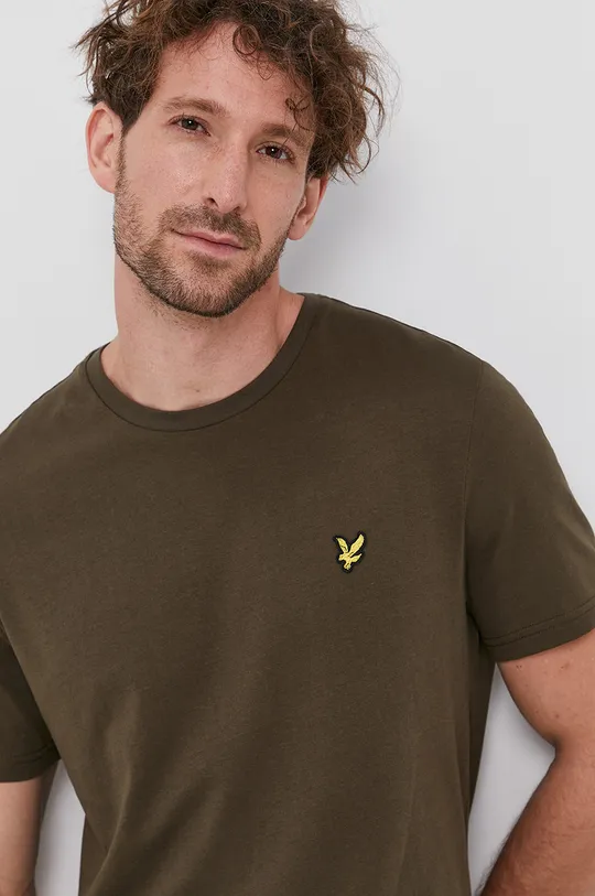 πράσινο Lyle & Scott - Βαμβακερό μπλουζάκι Ανδρικά