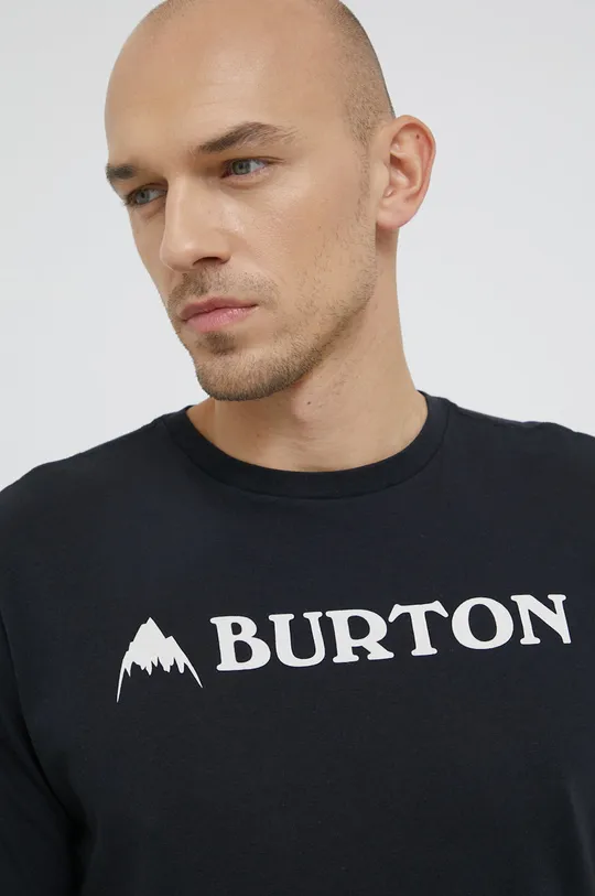 fekete Burton pamut póló
