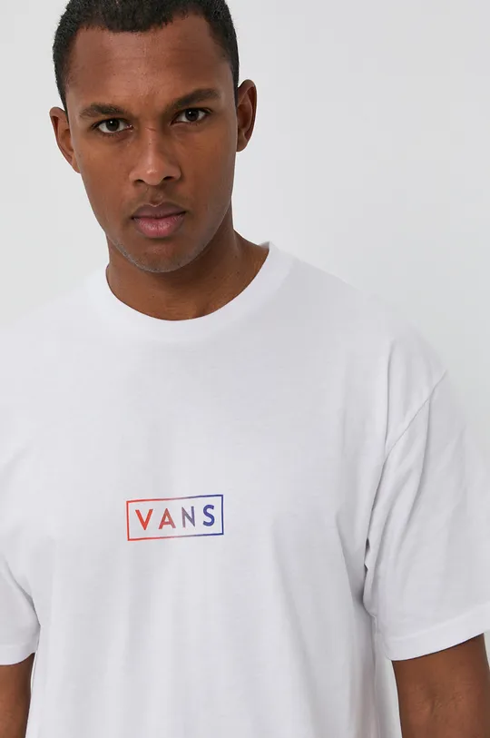 biały Vans T-shirt bawełniany