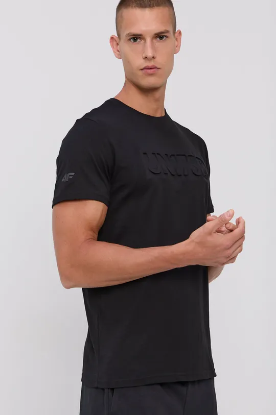 4F T-shirt bawełniany czarny