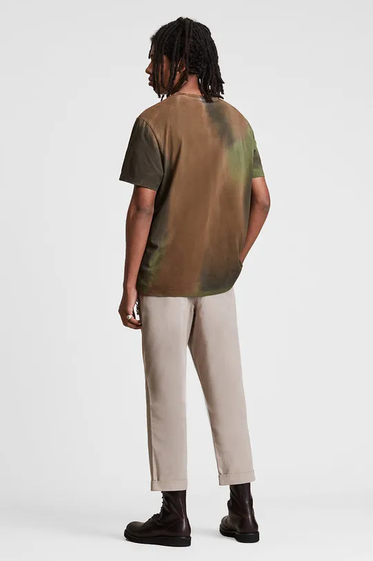 multicolor AllSaints T-shirt bawełniany CAMO DROPOUT SS CREW