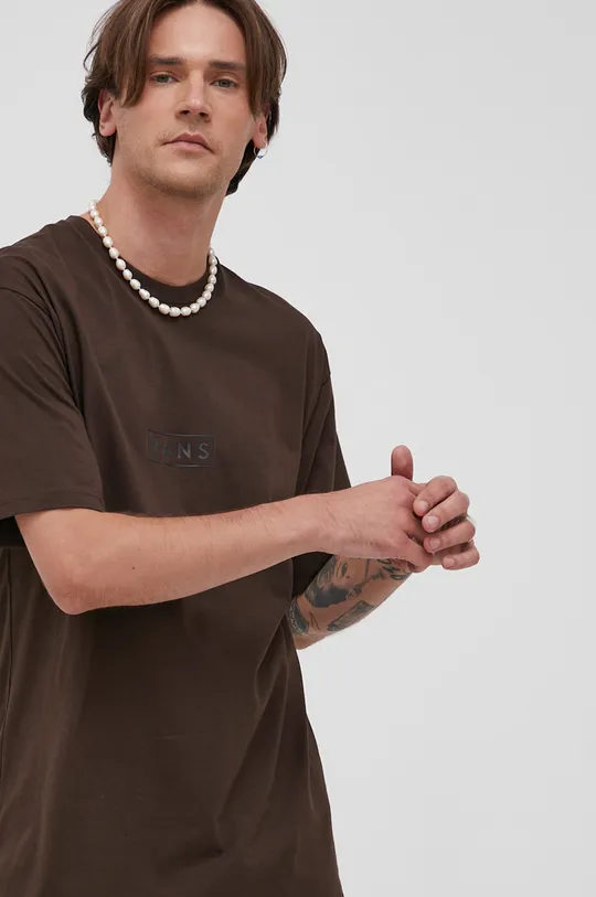 brązowy Vans T-shirt bawełniany Męski