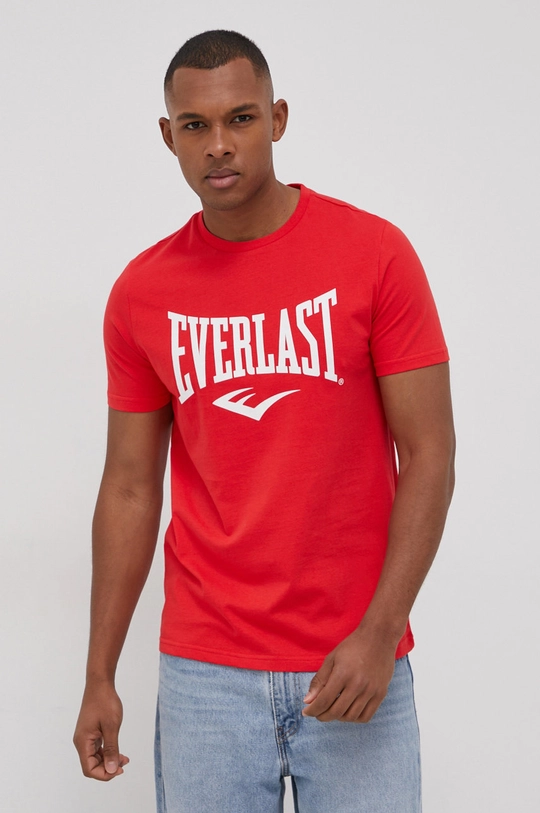 czerwony Everlast T-shirt bawełniany Męski