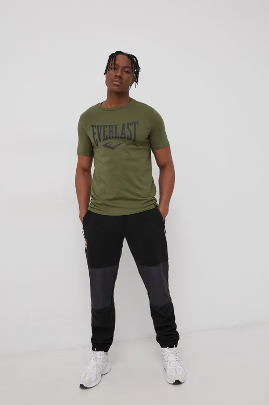 Хлопковая футболка Everlast зелёный