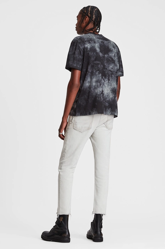 AllSaints T-shirt bawełniany CLAY SS CREW szary