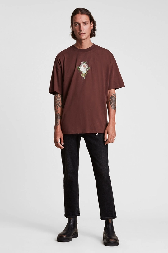 AllSaints T-shirt bawełniany WREATH SS CREW 100 % Bawełna